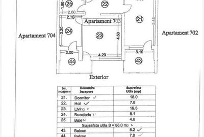 Apartament cu 2 camere în Nord - 1