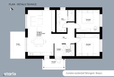 Casă cu 3 camere cu Teren 511 Mp în Tărlungeni - 4