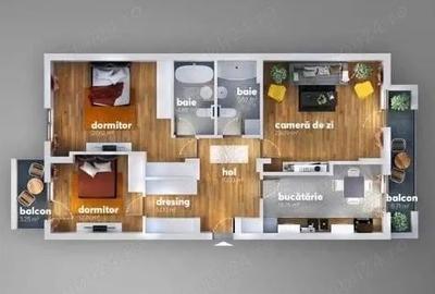 Apartament cu 3 camere decomandat în Apărătorii Patriei - 1