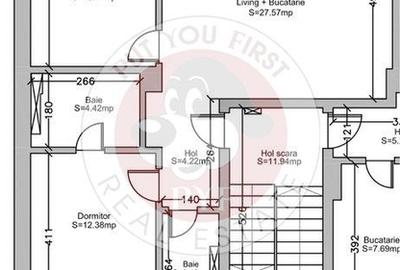 Kaufland Straulesti | Apartament 3 camere | 76mp | C.T | B11991 - 1