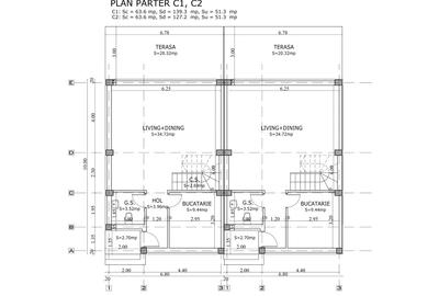 Casă cu 3 camere cu Teren 100 Mp în Central - 8