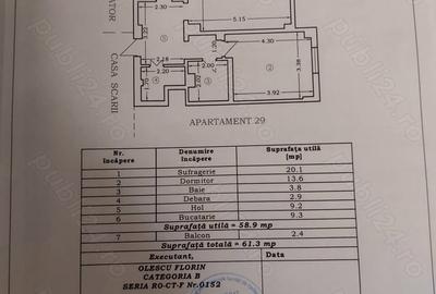 Apartament cu 2 camere decomandat în Central - 1