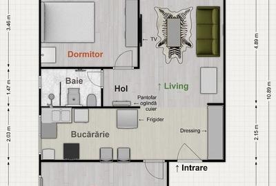 Apartament 3 camere zona Parcului central prima inchiriere - 14