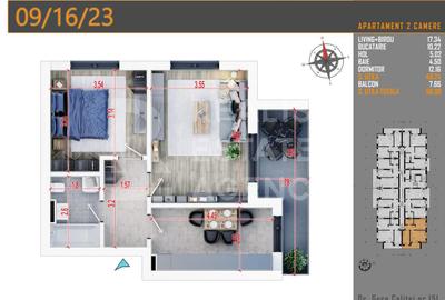 Apartament cu 2 camere decomandat, mobilat în Industriilor - 2
