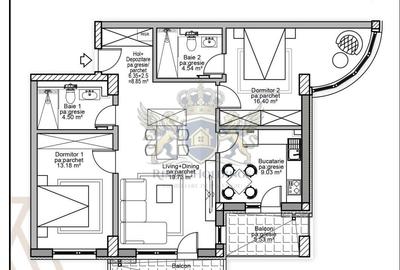Apartament cu 3 camere decomandat în Tractorul - 8