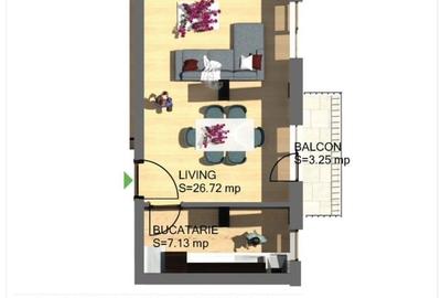 Apartament NOU tip studio cu bucatarie separata - 13