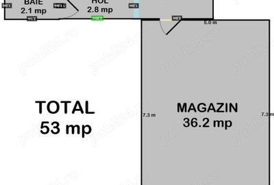 Inchiriez Spatiu Comercial - 53mp - 2