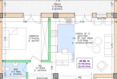 Apartament cu 2 camere decomandat în Central
