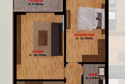 Apartament cu 2 camere decomandat în Dobroești - 4