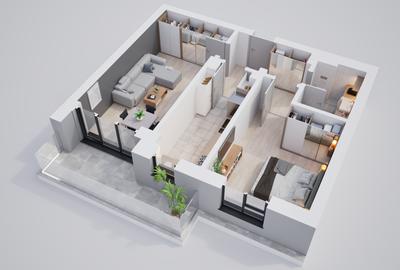 Apartament ideal de 2 camere, parcare subterană și verdeață din plin - 13