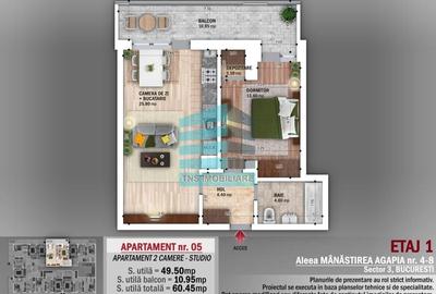 Apartament 2 Camere,Terasa 23 Mp, Titan-Nicolae Grigorescu,Metrou - 4