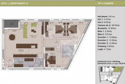 Apartament cu 4 camere decomandat în Nerva Traian - 3