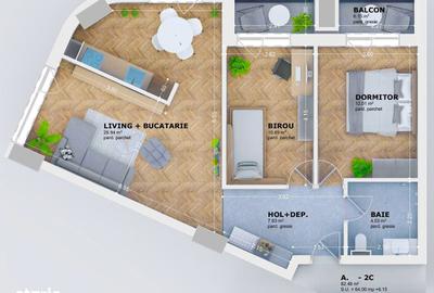 Apartament cu 3 camere decomandat în Tătărași - 4