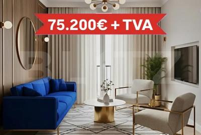 Apartament cu 2 camere semidecomandat în Giroc