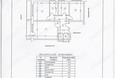 Apartament 3 camere Lalelelor Bacau, 60.000 negociabil - 1