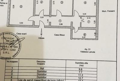 Apartament cu 3 camere semidecomandat în Central - 3