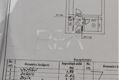 Garsoniera semidecomandata Pantelimon – Aleea Dobrina, etaj 5 - 7
