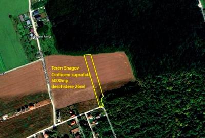 Oportunitate de investitie 5000mp Snagov-Ciofliceni dubla deschidere la padure