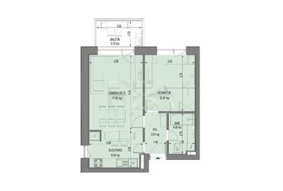 Apartament cu 2 camere decomandat în Aviației - 1