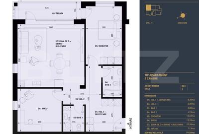 Apartament cu 3 camere decomandat în Răcădău - 2
