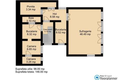 Casă individuală cu 12 camere cu Canalizare în Gruia - 35