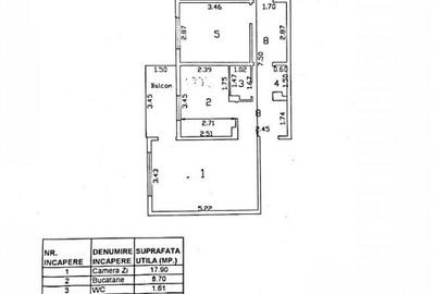 Etaj 1. Apartament 3 camere decomandat, Radu Negru. - 2