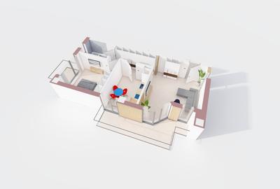 2 camere, decomandat, 66 mp, de vanzare apartament in Profi Visan, Cod 158938 - 2