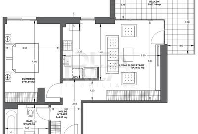 Apartament cu 2 camere decomandat în Matei Voievod - 11