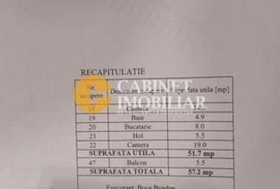 2 camere Decomandat - ETAJ 1 - Loc de parcare - mobilat - 12