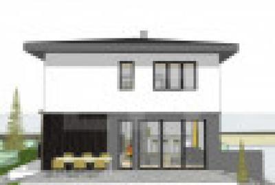 Casa 191 mp la rosu, teren 550 mp, zona profi, vedere panora