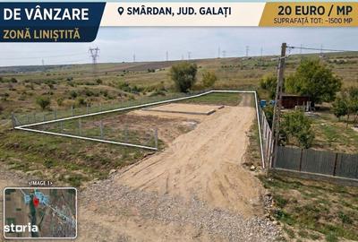 Teren de 1500 mp, în Smârdan