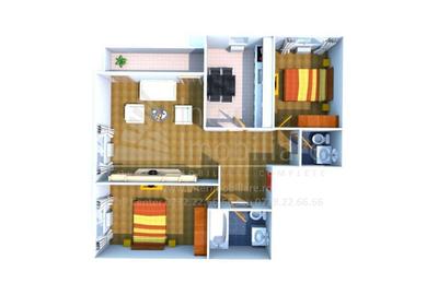 Apartament cu 3 camere decomandat în Miroslava - 3