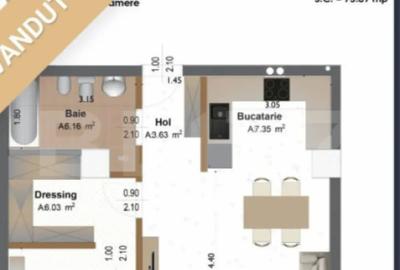 Apartament cu 2 camere decomandat în 1 Decembrie 1918 - 7