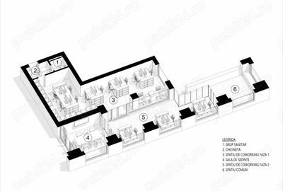 Spatiu ultracentral la pietonala pentru de tip co-working 150-200 euro pentru un loc la birou lunar - 2