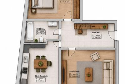 Apartament cu 2 camere în Tomis Plus - 10