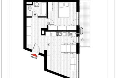 Apartament cu 2 camere decomandat în Tomis Plus - 8