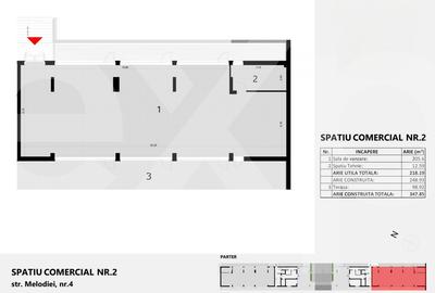 Spațiu comercial, de 218.19000244141 mp, în Zorilor - 1