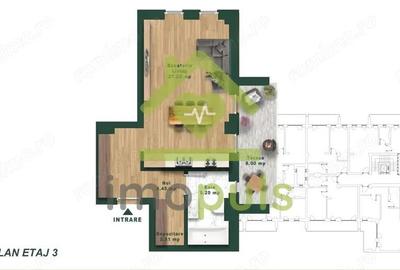 Apartament cu 1 camera, 40 mp utili + terasa 8 mp? - 1