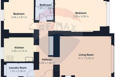 Apartament cu 3 camere decomandat, mobilat în Unirii - 8