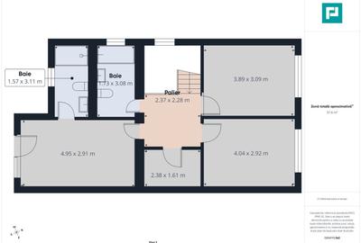 Duplex cu 5 camere cu Canalizare în Moșnița Nouă - 8