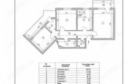 Apartament cu 3 camere decomandat în Dacia - 1