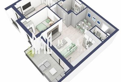 Apartament 3 camere | Balcoane 10.6 mp | Etaj 2 | Turnisor - 4