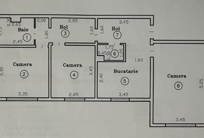 Apartament cu 3 camere decomandat în Girocului - 11