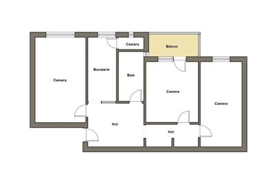 Apartament cu 3 camere decomandat în Aurel Vlaicu - 1