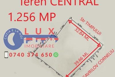 Teren de 1256 mp, în Central