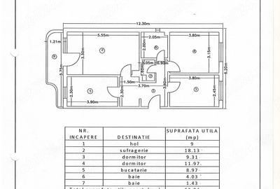 Apartament cu 3 camere decomandat în Fetești-Gară - 5