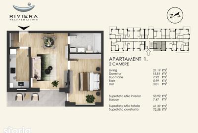 Apartament cu 2 camere în Central - 6