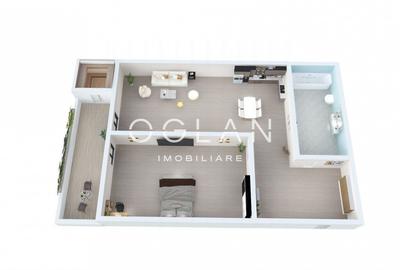 Studio , 43.63 mp utili + balcon - Zona Lacul lui Binder - 6