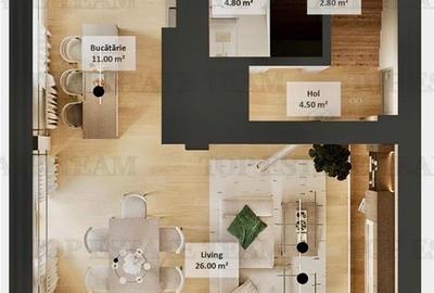 Vila 5 camere cu incalzire in pardoseala pe parter si etaj, mansarda locuibila, - 10