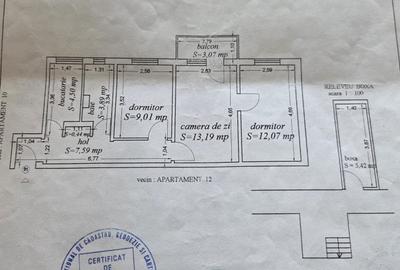 Apartament cu 3 camere semidecomandat în Tomis III - 9